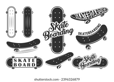 Skateboarding Typography Collection, Skateboard Bundle Vector Design, Urban Vibes Typography for Skateboarders, Skateboard Typography Set, Trendy Skateboard Graphics Collection, Skateboarding Bundle