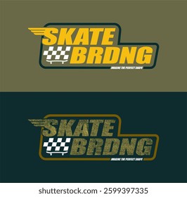 Skateboarding , Typography design tee graphic vector illustration