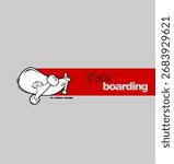 Skateboarding Typography design vector illustration