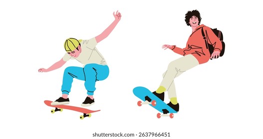 Skateboarding is usually done in a skate park to be safer and in accordance with game standards, but some also play on the highway