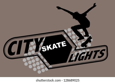 skateboarding vector art