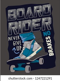 Skateboarding vector design gor t shirt