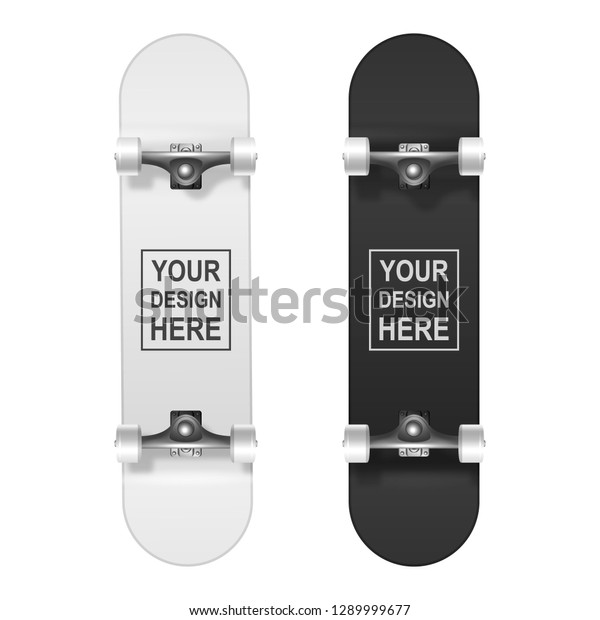 Download Skateboarding Vector Realistic 3d White Black Stock Vector Royalty Free 1289999677 PSD Mockup Templates