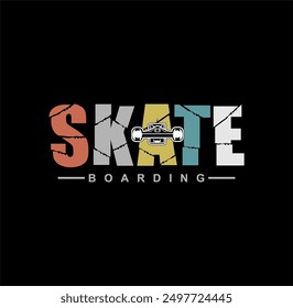 Skateboarding,NYC,Brooklyn Skate park typography, tee shirt graphics, vectors