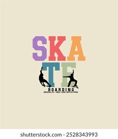 Skateboarding,NYC,Brooklyn Skate park typography, tee shirt graphics, vectors
