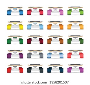 Skateboards collection front view 2