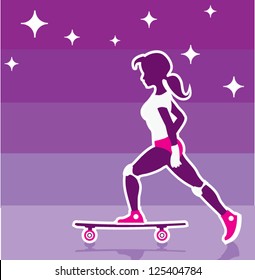 Skategirl with attitude