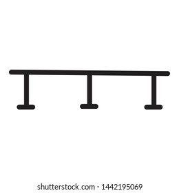 Skatepark bar icon. Simple illustration of skatepark bar vector icon for web design isolated on white background