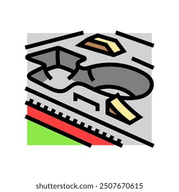 skatepark skate sport color icon vector. skatepark skate sport sign. isolated symbol illustration