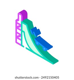 skatepark skate sport isometric icon vector. skatepark skate sport sign. isolated symbol illustration