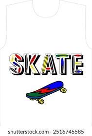 Skateprint para camiseta Vector gráfico