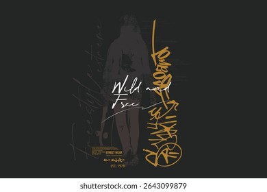 SloganTee, skatista real skatista, t shirt gráficos impressão vetor ilustração design, Skate placa lettering, Tipografia urbana hipster rua arte para tees.eps8