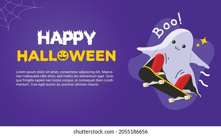 SKATER BOO GHOST HALLOWEEN PARTY