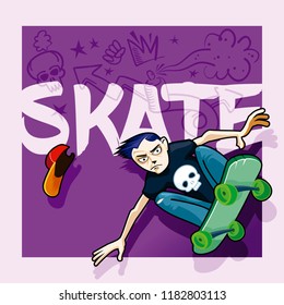 skater boy background