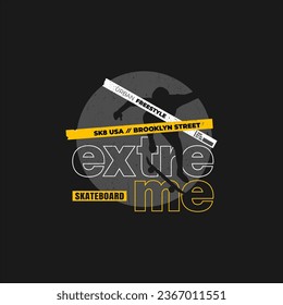 skater, brooklyn, born to be free, typography graphic design, for t-shirt prints, vector illustration 