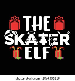 The skater Elf - vector