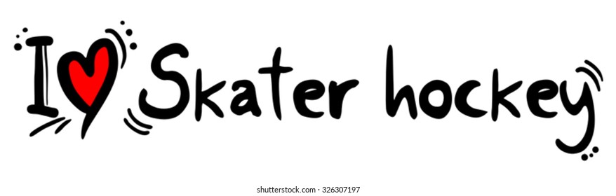 Skater hockey love
