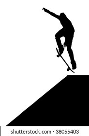 Skater jump. Element of design.