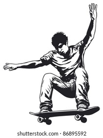 skater jumping