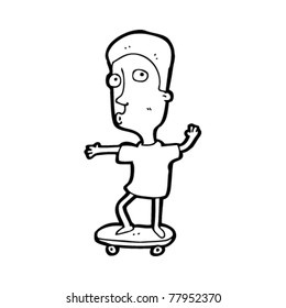 skater kid cartoon