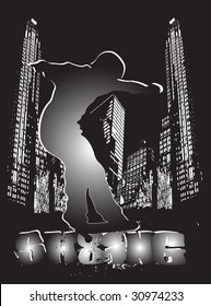 Skater in the night