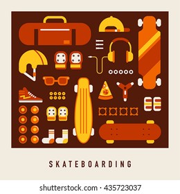 skater object vector illustration