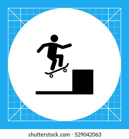 Skater Performing Trick Icon