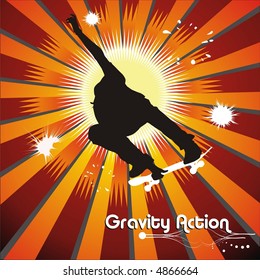 skater vector composition