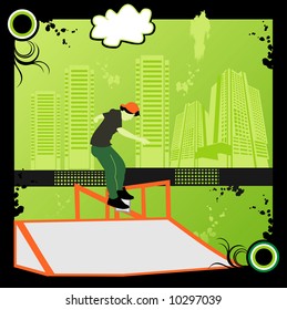 skater vector illustration