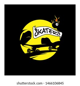 skaters and billyard ball style initial