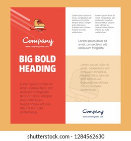 Skates Business Company Poster Template. with place for text and images. vector background