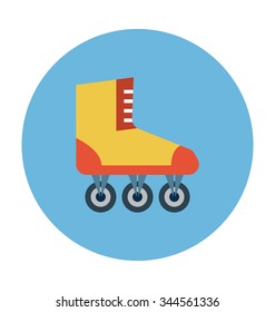 
Skates Colored Vector Icon
