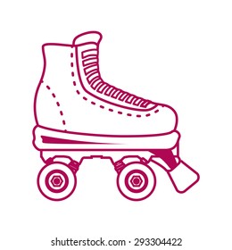 Skates digital design, vector illustration eps 10.