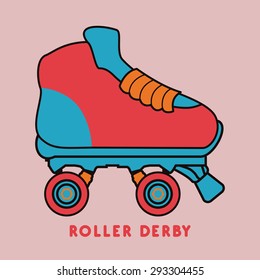 Skates digital design, vector illustration eps 10.