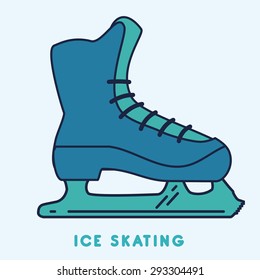 Skates digital design, vector illustration eps 10.