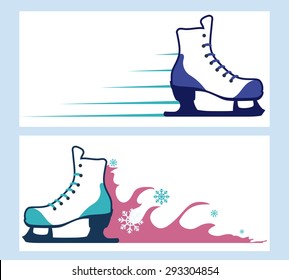 Skates digital design, vector illustration eps 10.
