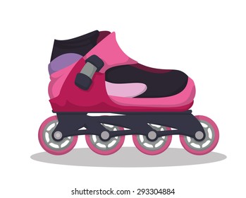 Skates digital design, vector illustration eps 10.