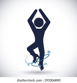 Skates digital design, vector illustration eps 10.