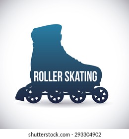 Skates digital design, vector illustration eps 10.