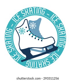 Skates digital design, vector illustration eps 10.