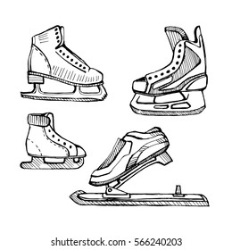 Old Hockey Skates Stock Illustrations Images Vectors Shutterstock