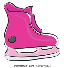 Skates ice illustration vector on white background 