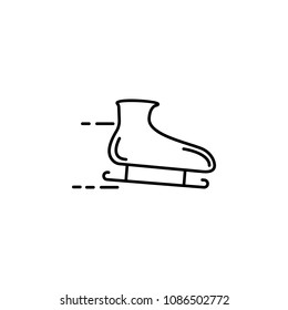 skates icon. Element of speed for mobile concept and web apps illustration. Thin line icon for website design and development, app development. Premium icon on white background