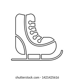 Skates icon. Element of winter for mobile concept and web apps icon. Outline, thin line icon for website design and development, app development