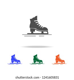 The skates icon. Elements of Christmas holidays in multi colored icons. Premium quality graphic design icon. Simple icon for websites, web design, mobile app