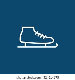 The skates icon. Figure skates symbol.
