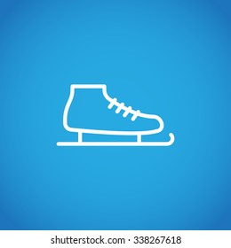 The skates icon. Figure skates symbol.