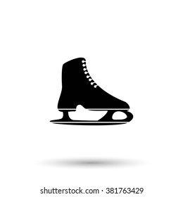 The skates icon. Figure skates symbol.