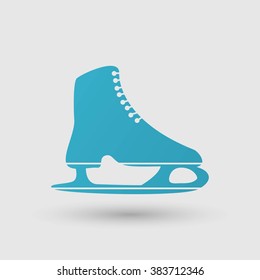 The skates icon. Figure skates symbol.