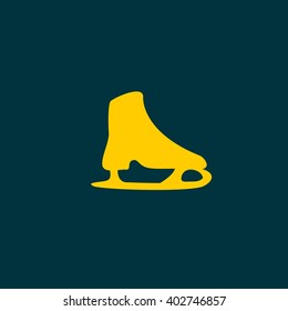 The skates icon. Figure skates symbol.
